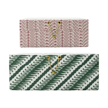 Keep oppbevaringsbokser rød-grønn - 2 deler - House Doctor