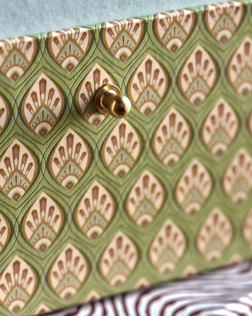 Keep oppbevaringsbokser rød-khaki, 2 deler House Doctor