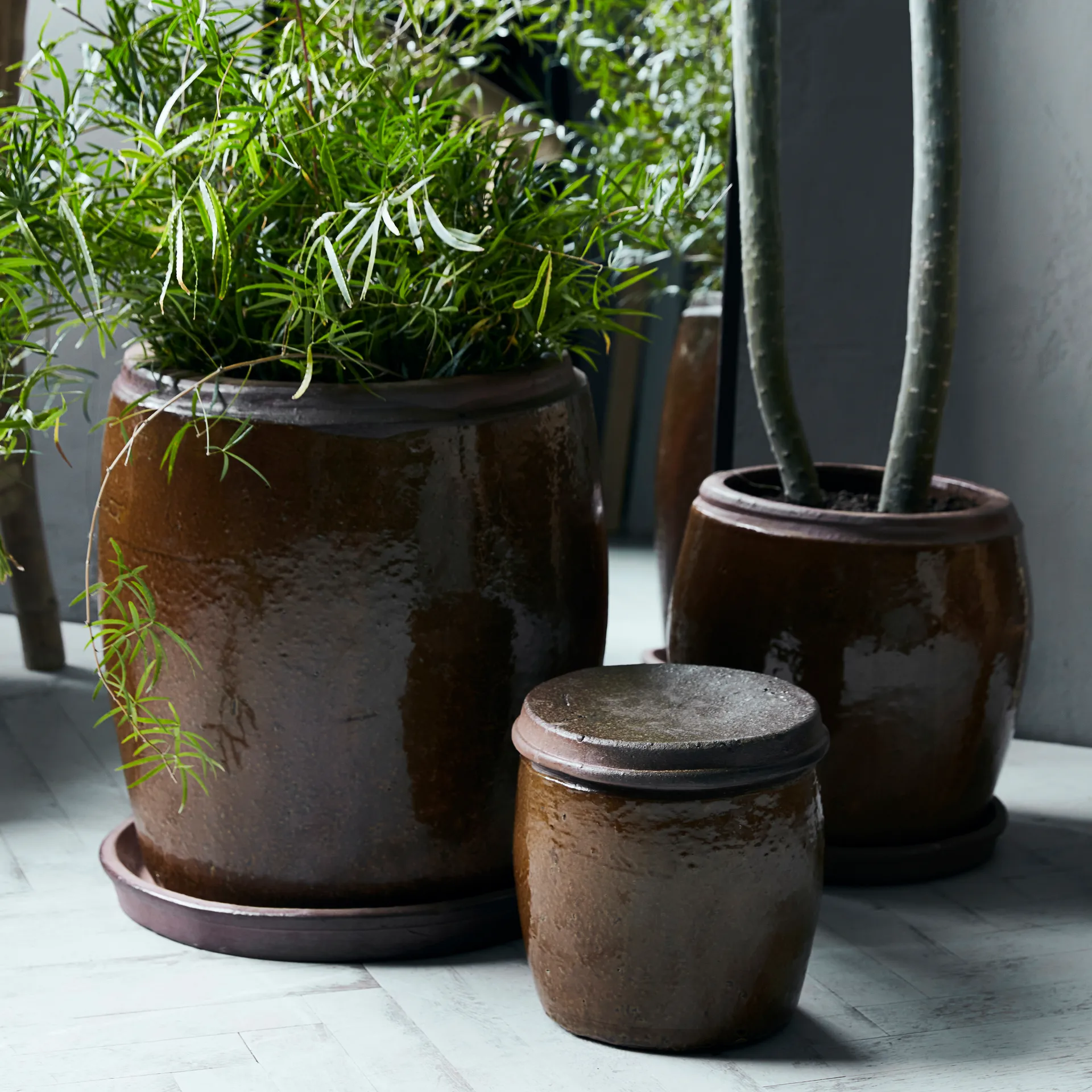 Khap krukke Ø39 cm, Brun House Doctor