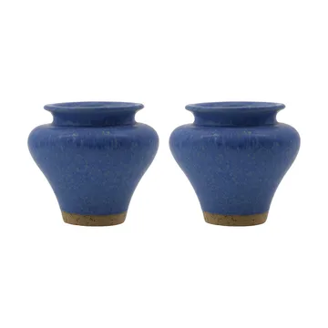 Kolo vase - Blå, 8,5 cm, 2-pakning - House Doctor