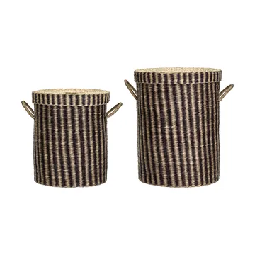 Laundry skittentøyskurv med lokk 2 deler - Natur-brun - House Doctor