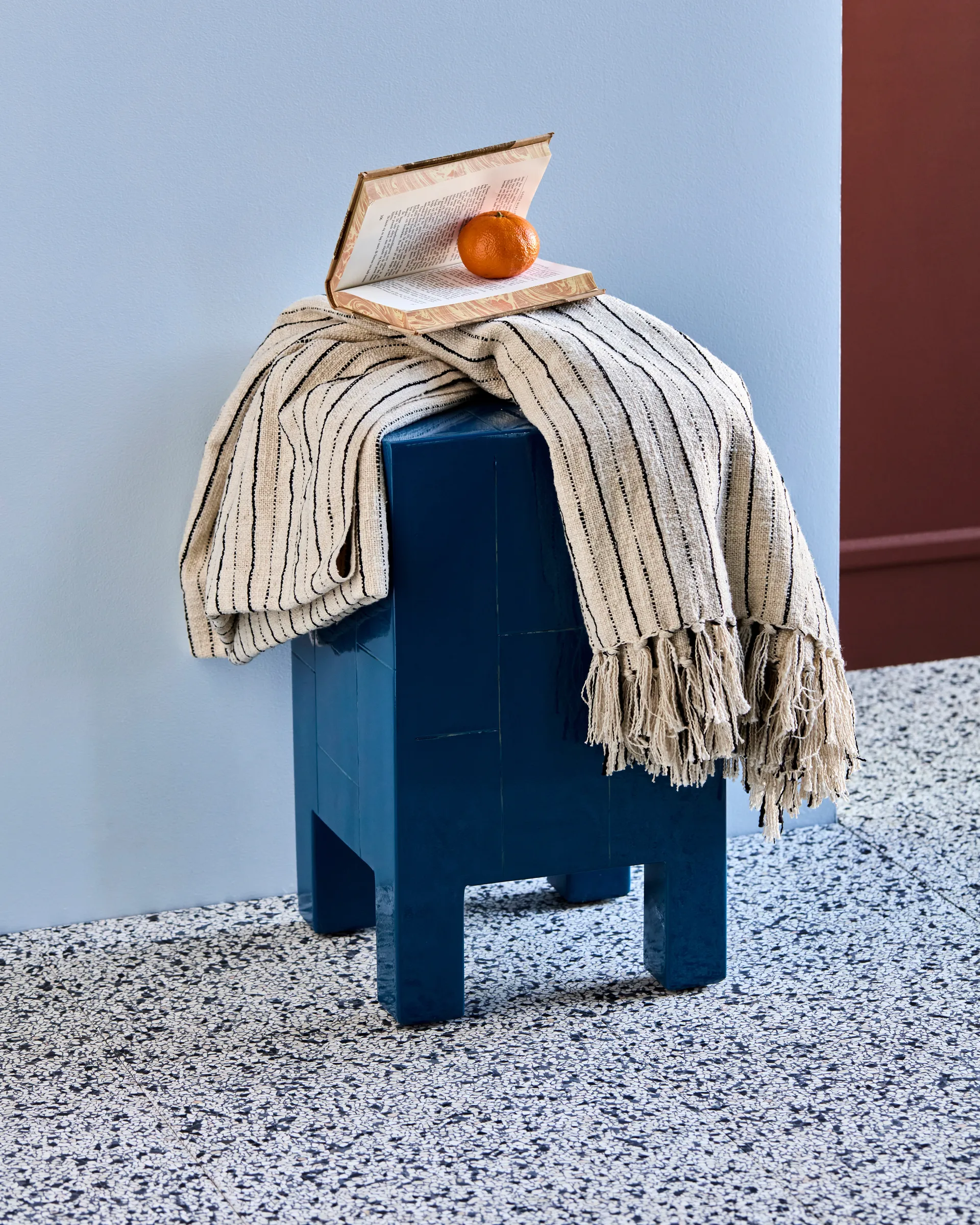 Lines overtrekk 130x180 cm, Svart-off-white House Doctor