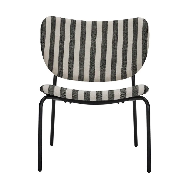 Longa loungestol stålramme, Svart-hvitt House Doctor