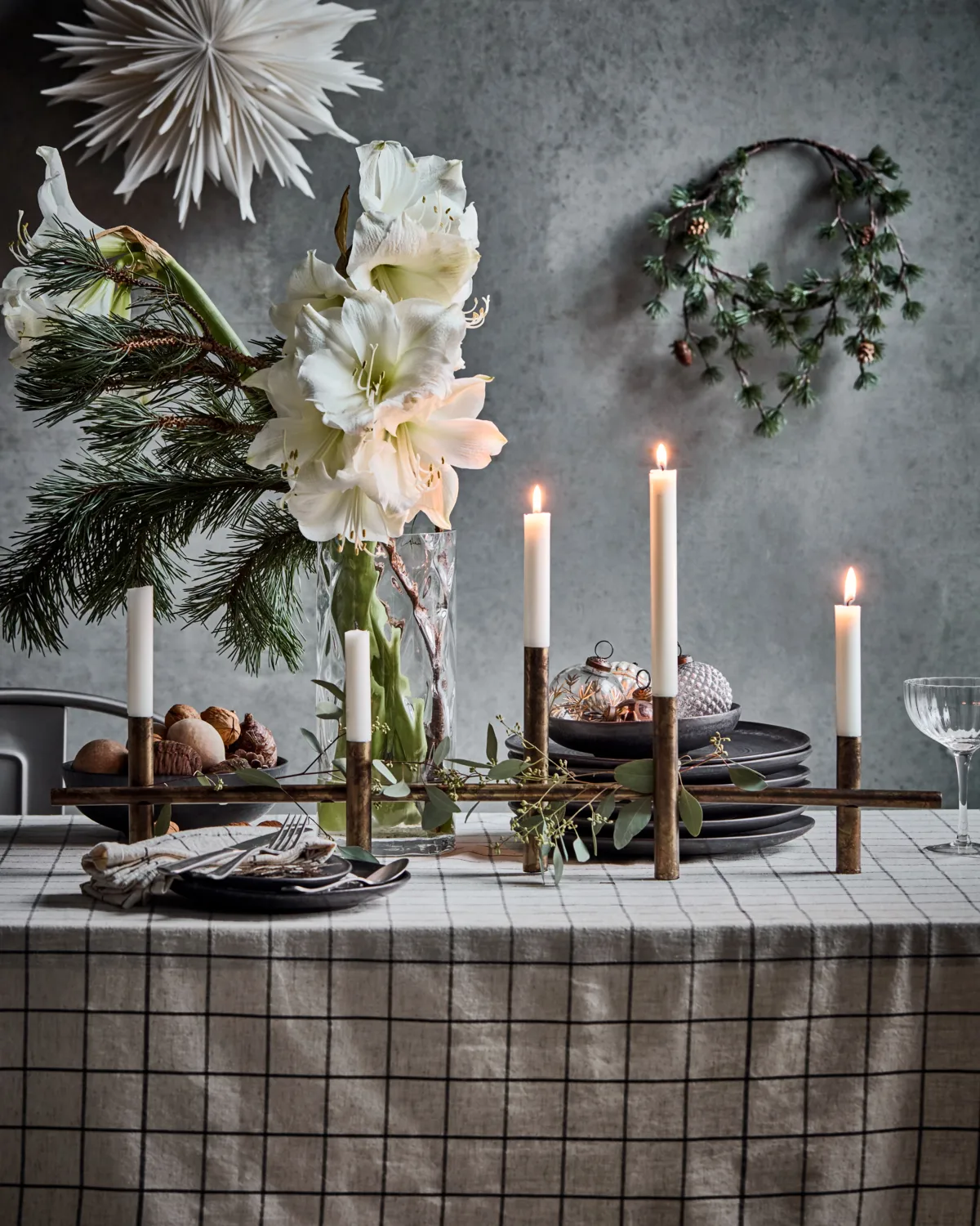 Maxi lysestake 80 cm, Antikk messingfarge House Doctor