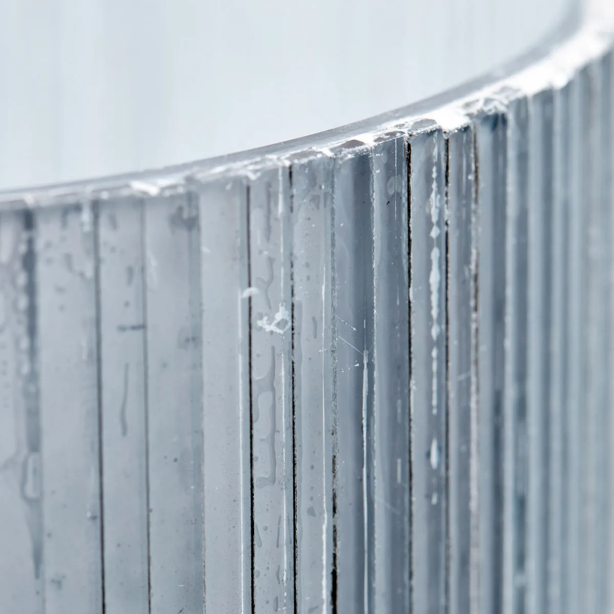 Mirr telysholder 12,5 cm, Frostgrå House Doctor