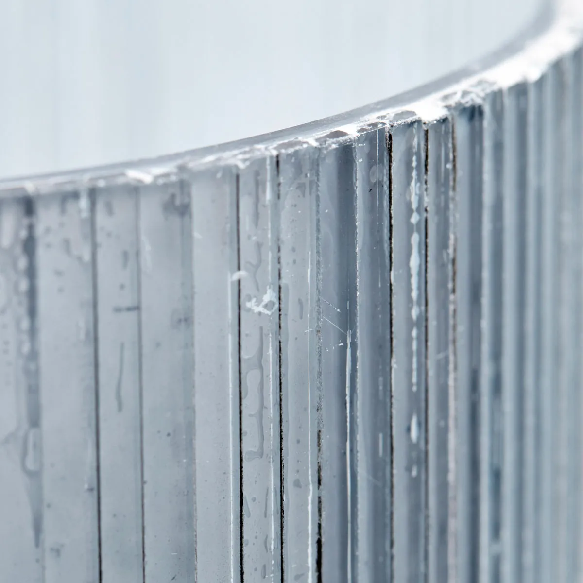 Mirr telysholder 19 cm, Frostgrå House Doctor