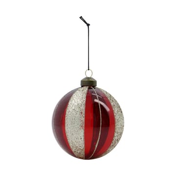 Mult julekule Ø10 cm 4-pk - Vinrød - House Doctor
