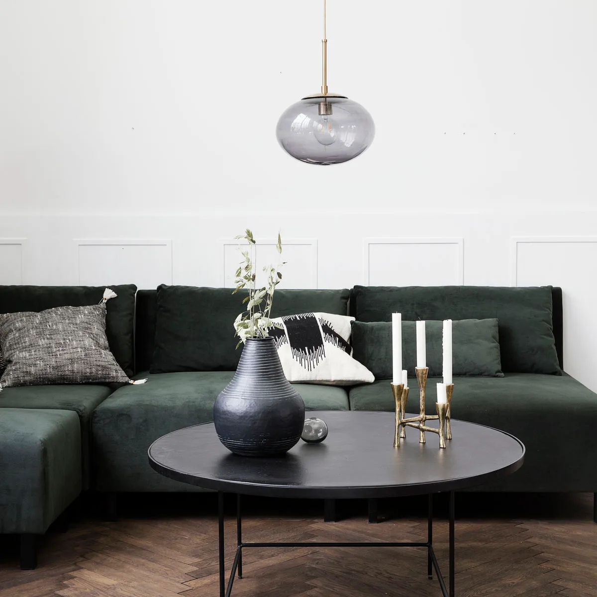 Opal taklampe, grå House Doctor