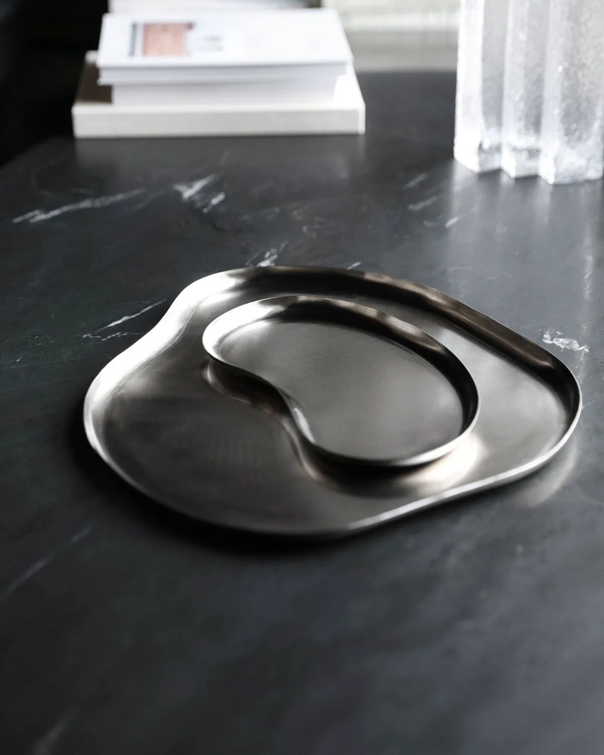 Osea brikke 15x28 cm, Sølv finish House Doctor