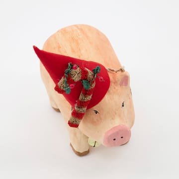 Piggy juledekorasjon 12 x 17 cm - Beige - House Doctor