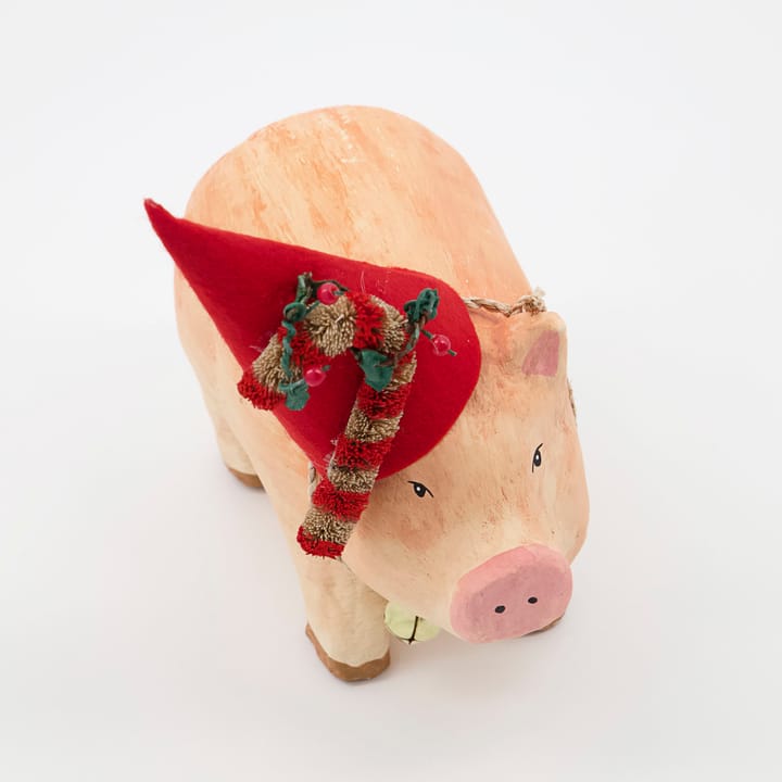 Piggy juledekorasjon 12 x 17 cm - Beige - House Doctor