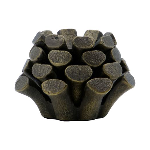 House Doctor Pine Cone lysestake Ø9 cm Antikk messing