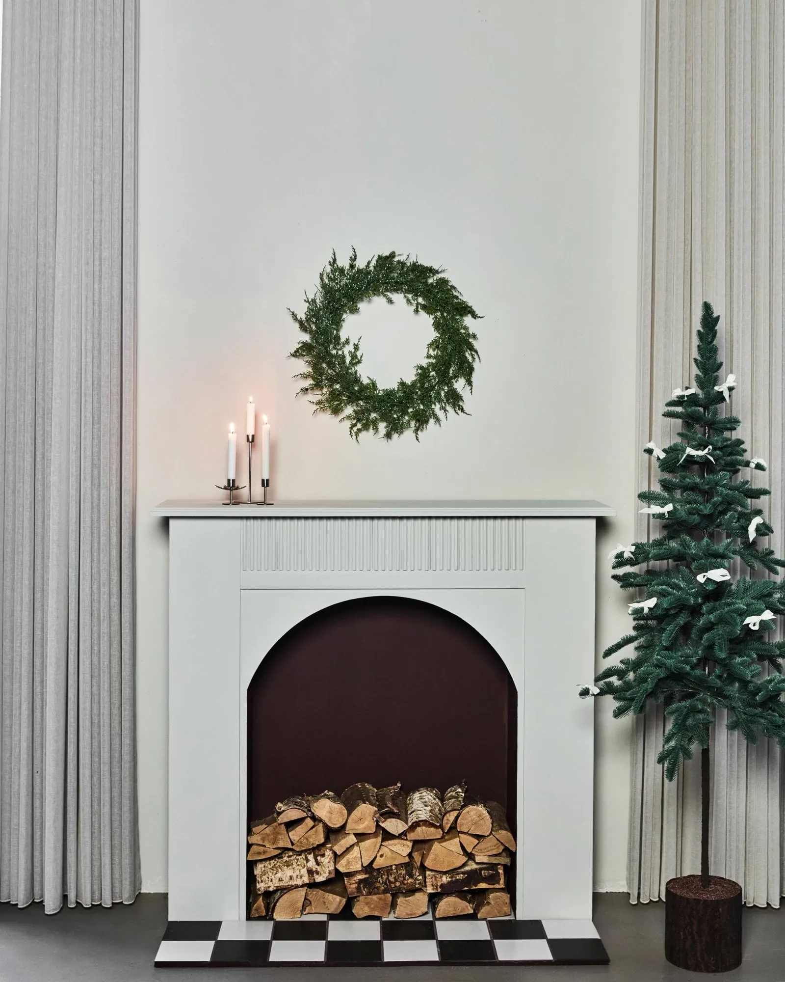 Pine krans, Ø55 cm, Grønn House Doctor