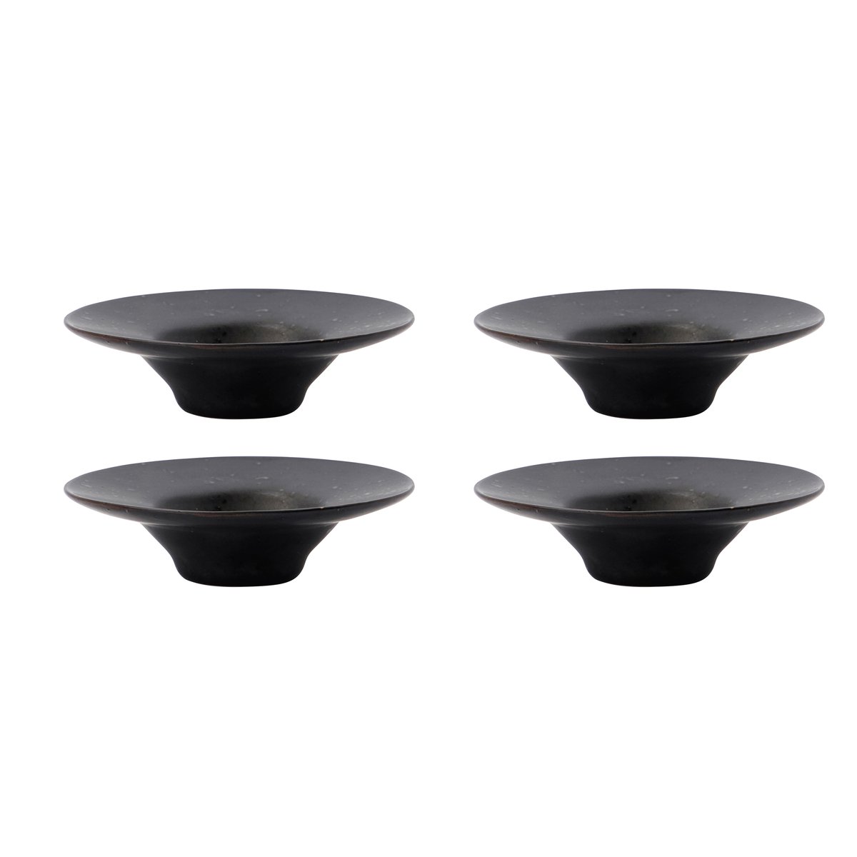 House Doctor Pion eggeglass 4-stk. Svart-brun