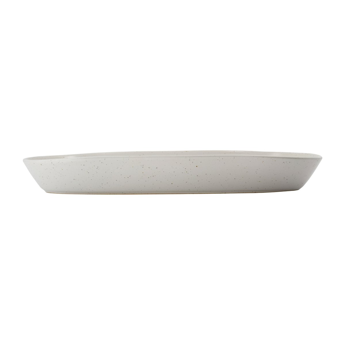 Pion serveringsfat, 38 x 19 cm, hvit/grå