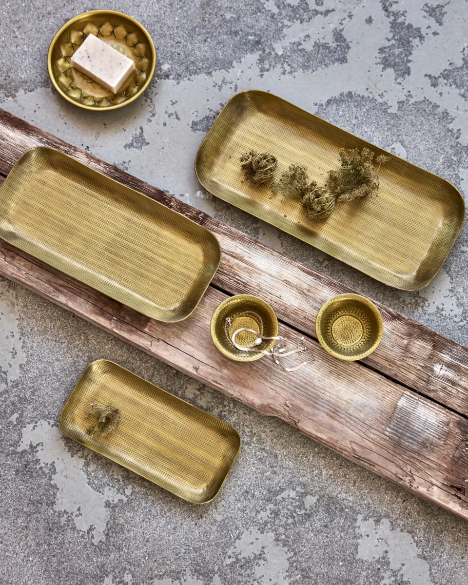 Plato dekorasjonsbrett 3 deler, Gyllen House Doctor