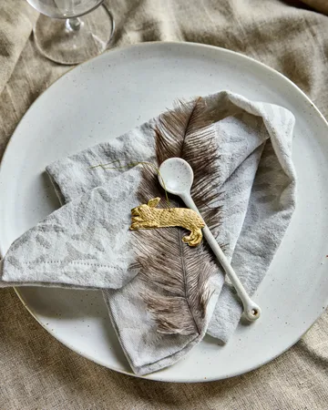 Rabbit påskeoppheng 3-pakning - Antikk messing - House Doctor