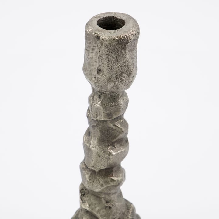 Raku lysestake antikksølv - 25 cm - House Doctor