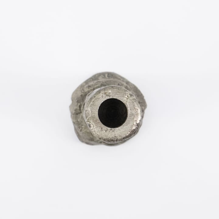 Raku lysestake antikksølv - 25 cm - House Doctor