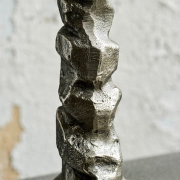 Raku lysestake antikksølv - 25 cm - House Doctor