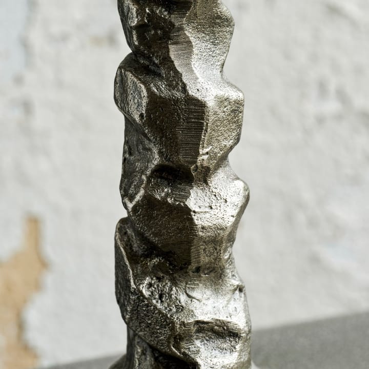 Raku lysestake antikksølv - 25 cm - House Doctor