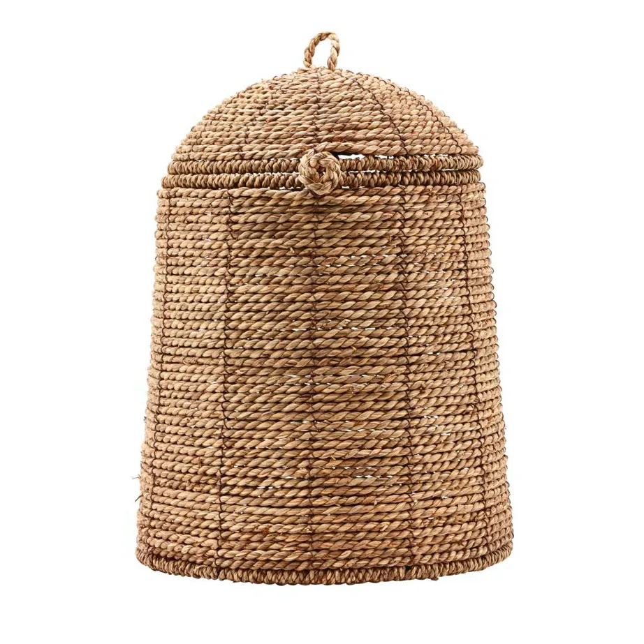 Rama kurv med lokk natur, 34,5 cm House Doctor