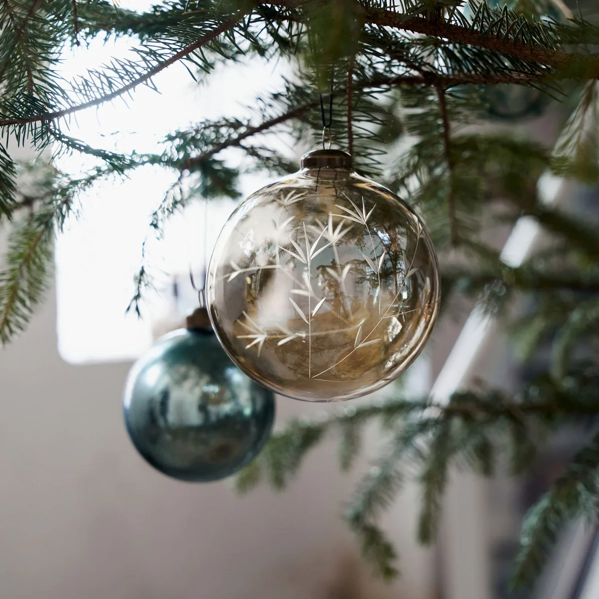 Rayn juletrekule Ø 10 cm, Brun House Doctor