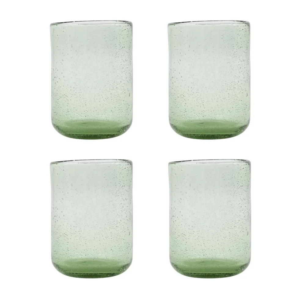Rich glass 4-pakning, Lysegrønn House Doctor