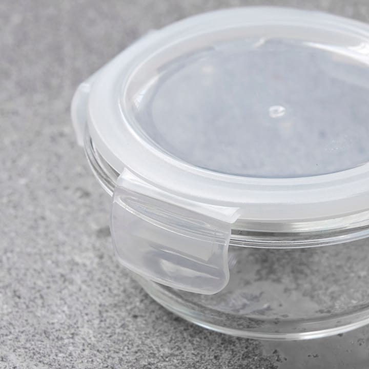 Rund oppbevaringsboks i glass 2-pakning - Ø14 cm - House Doctor