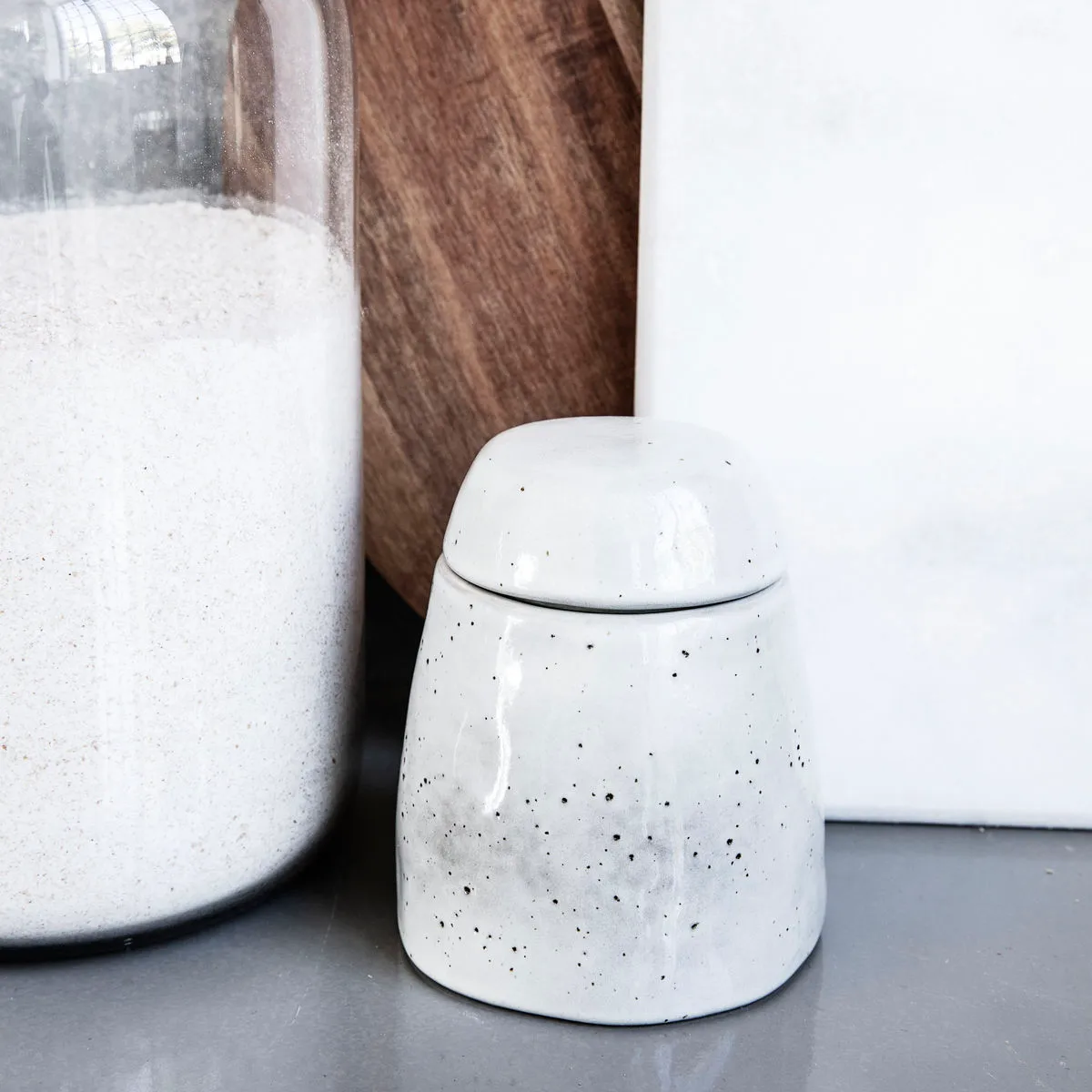 Rustic sukkerskål, Grå-blå House Doctor