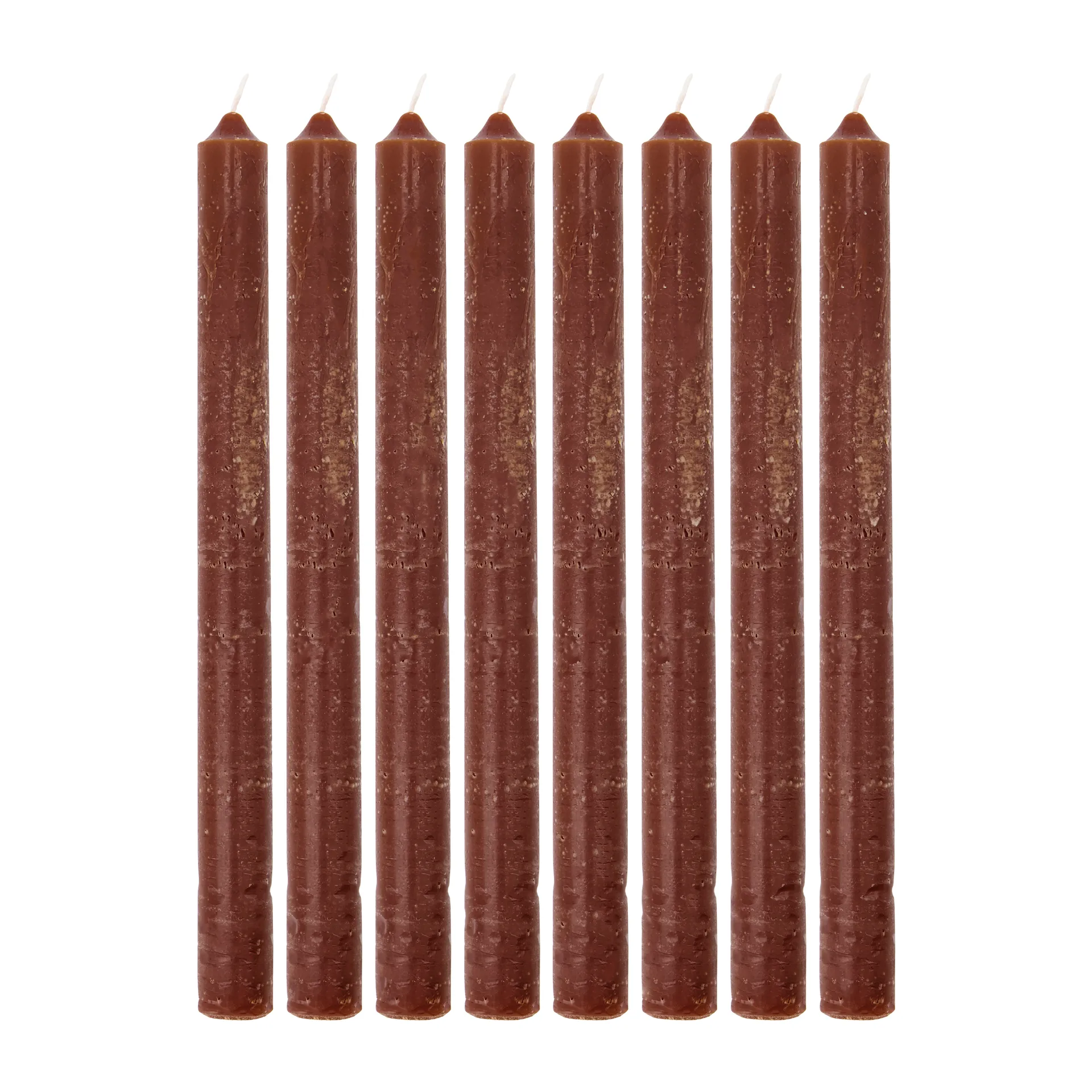 Rustic Wax lys 25 cm 8-pakning, Cognac House Doctor