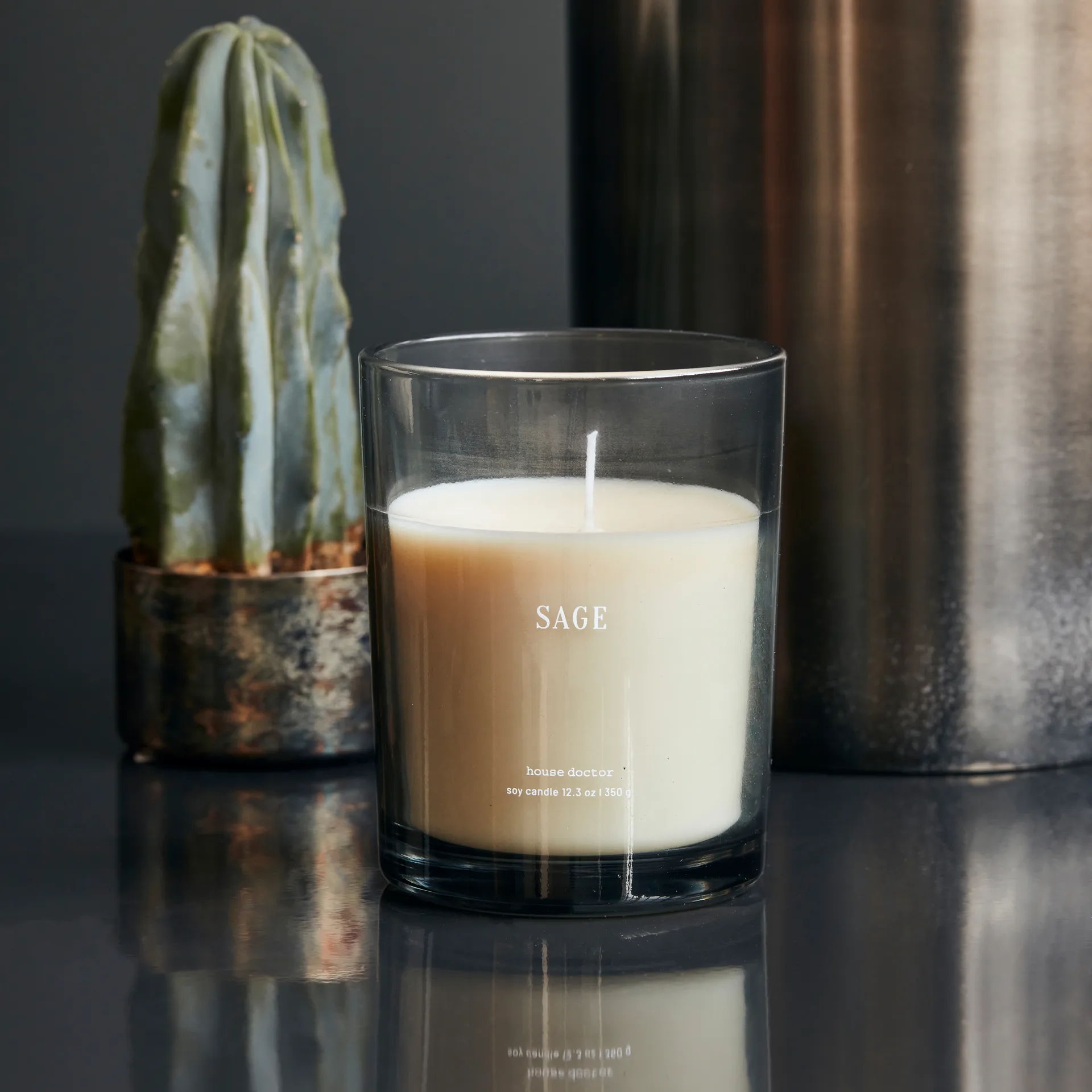 Sage duftlys 50 timmar, Blå House Doctor