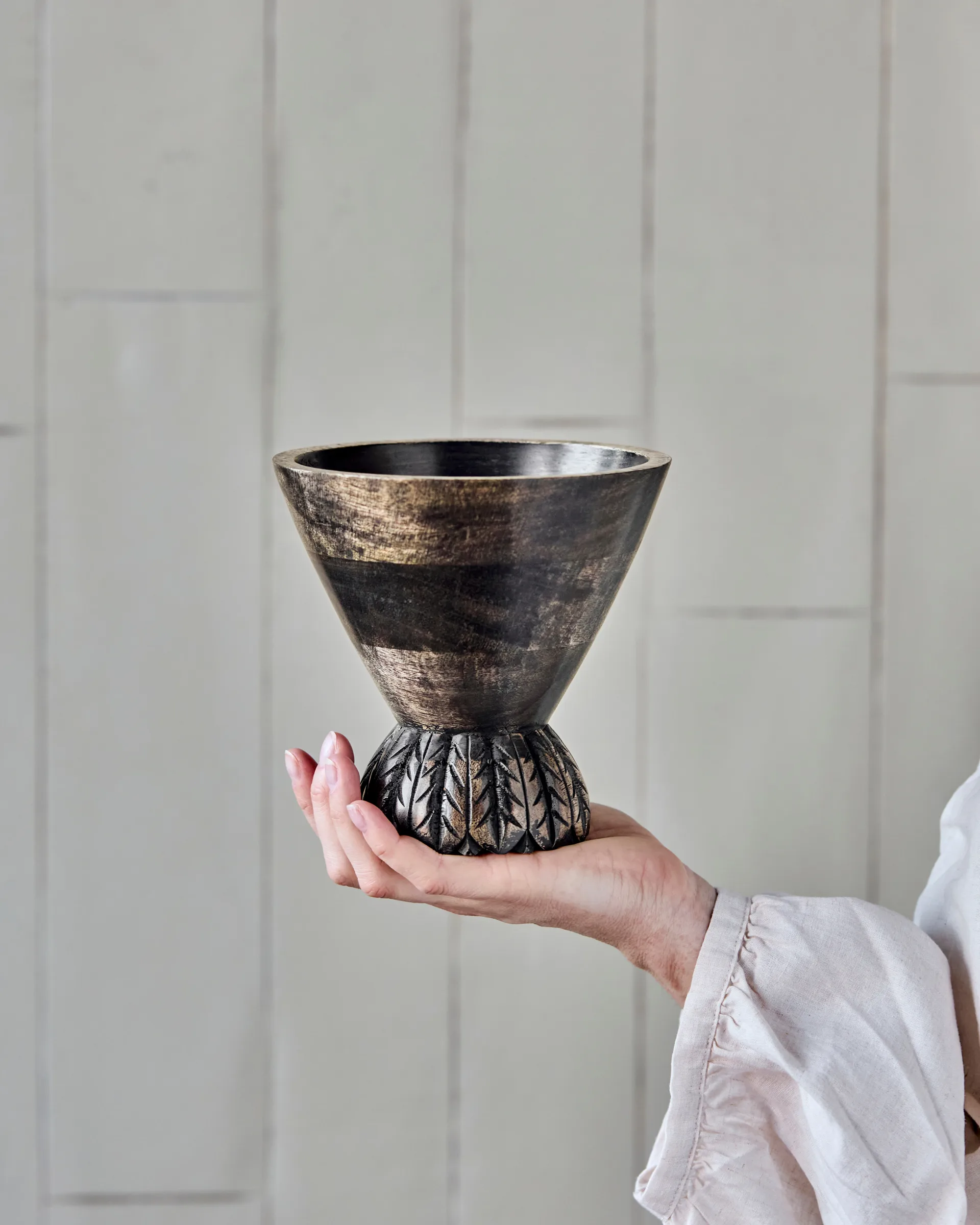 Sani blomsterpotte Ø15 cm, Svart House Doctor