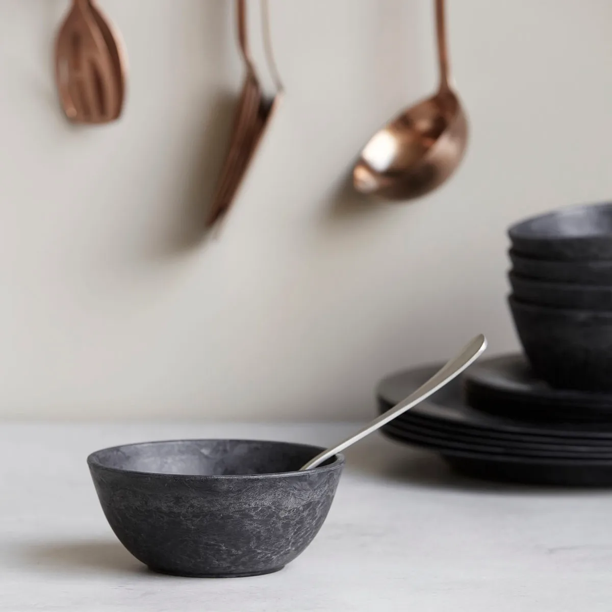 Serveur skål 13 cm 4-pakning, Svart House Doctor