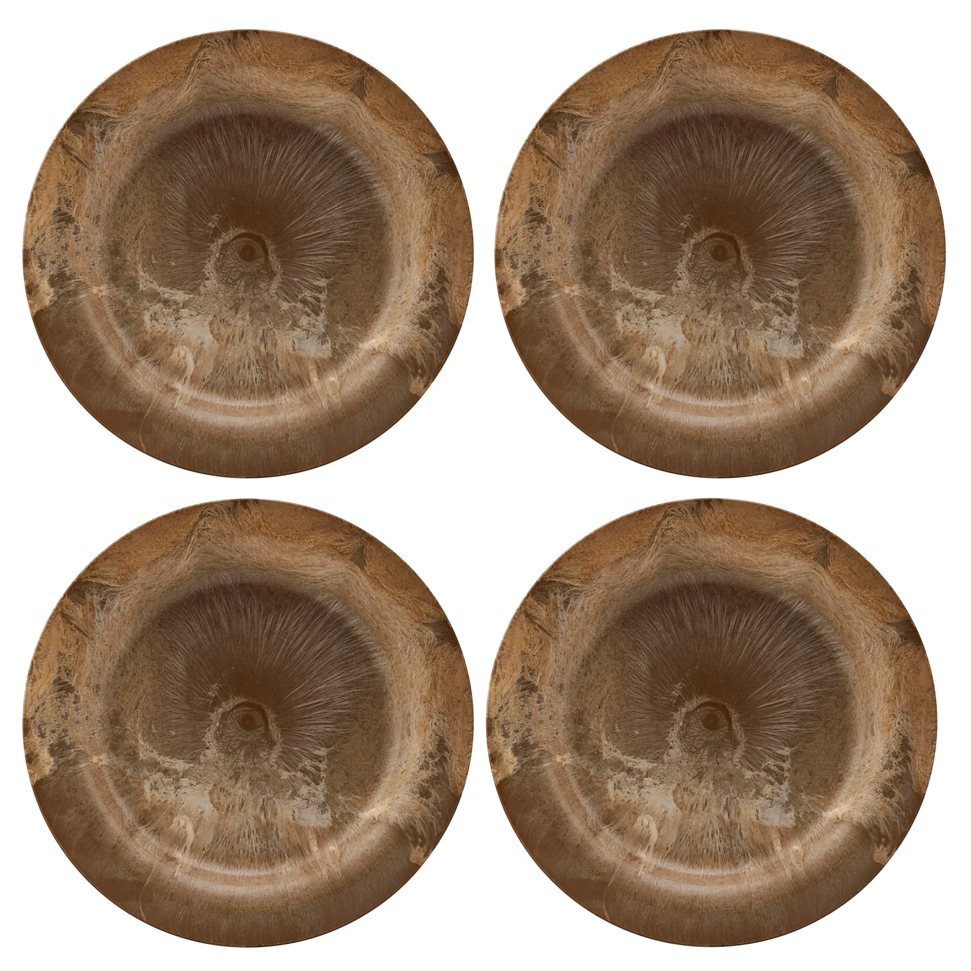 Serveur tallerken 24 cm 4-pakning, Gull House Doctor