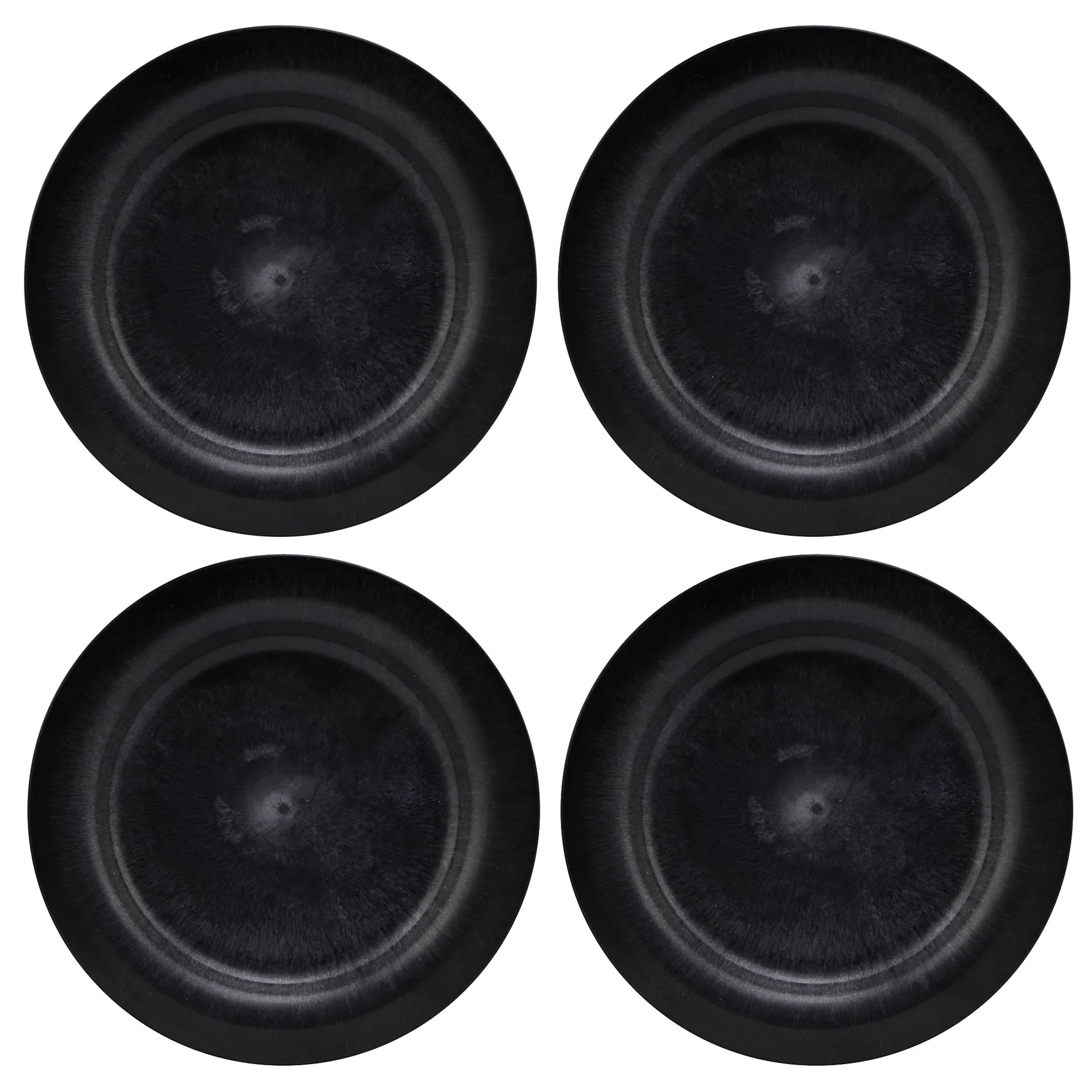 Serveur tallerken 24 cm 4-pakning, Svart House Doctor