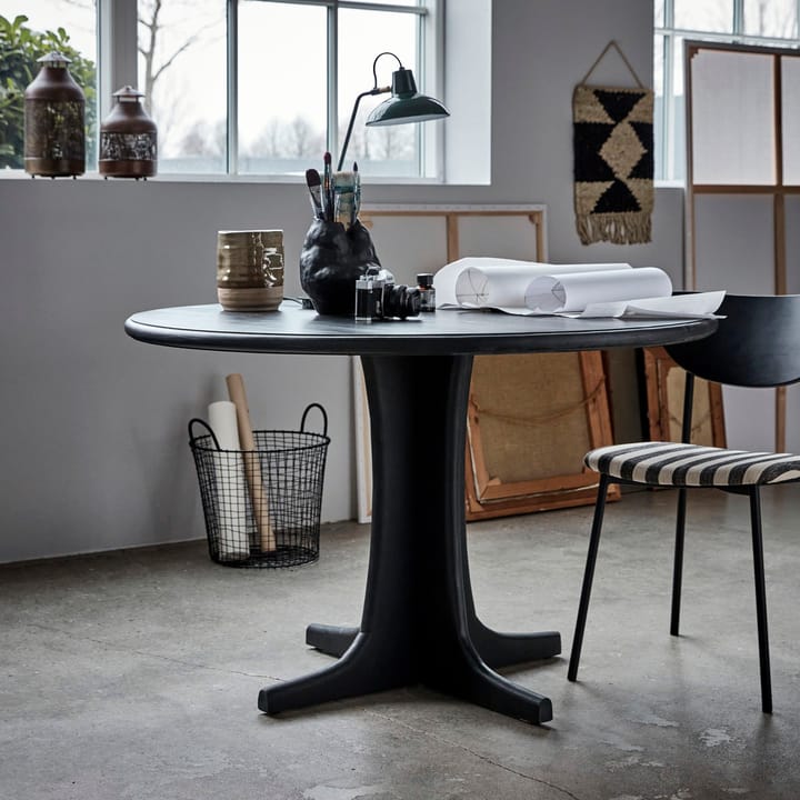 Shaker spisebord Ø120 cm, Svart House Doctor
