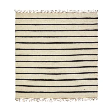 Sima teppe 180x180 cm - Svart-natur - House Doctor