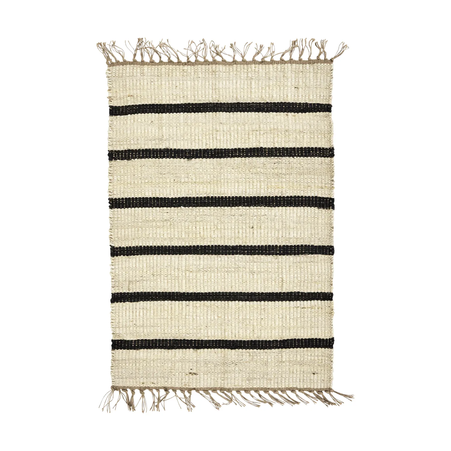 Sima teppe 60x90 cm, Svart-natur House Doctor