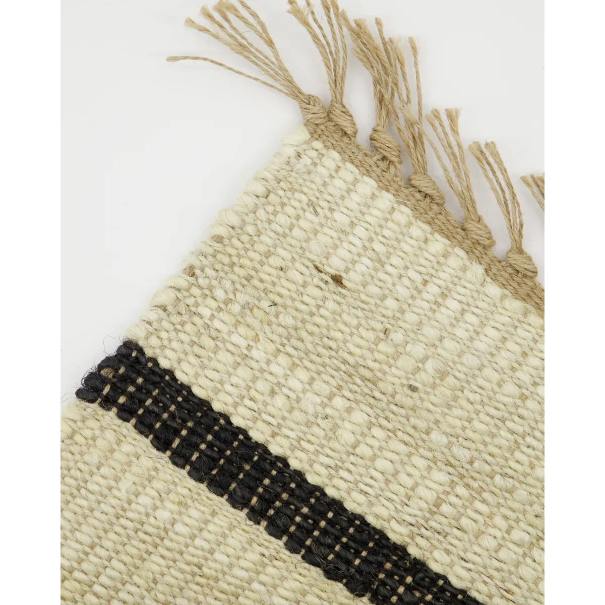 Sima teppe 60x90 cm, Svart-natur House Doctor