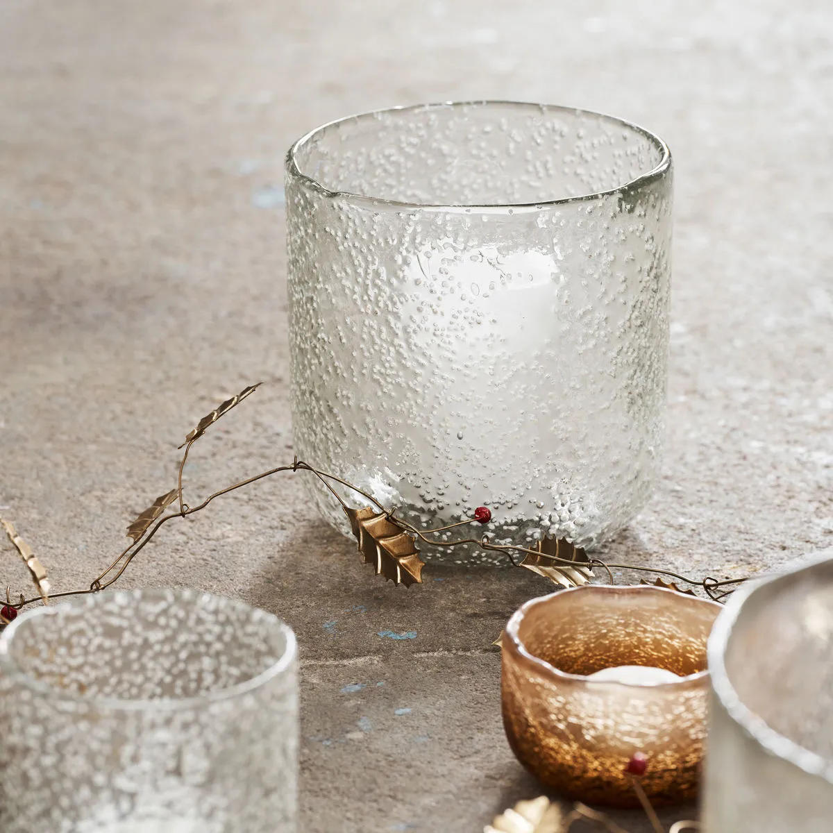 Snow lysestake 16 cm, Klar House Doctor