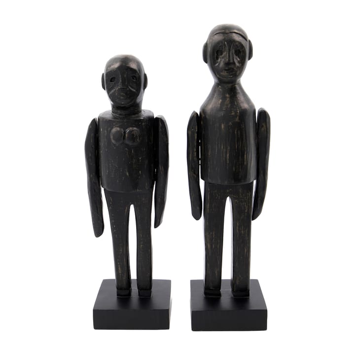 Spouses kunstverk 32 cm 2 parties, Svart House Doctor