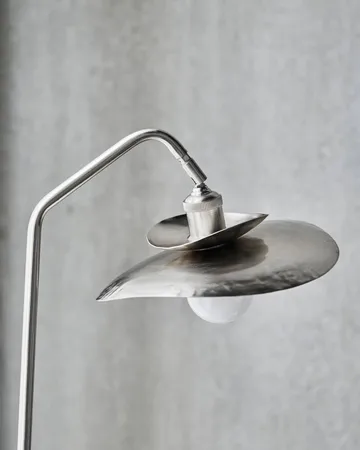 Stand gulvlampe - Børstet sølvfarge, 129,5 cm - House Doctor