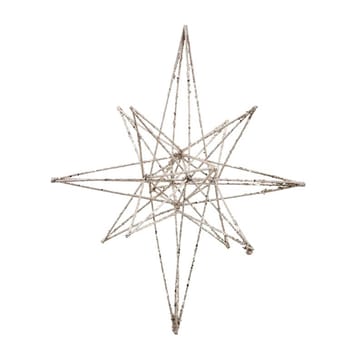 Star juledekorasjon 21 x 35 cm - Champagne - House Doctor