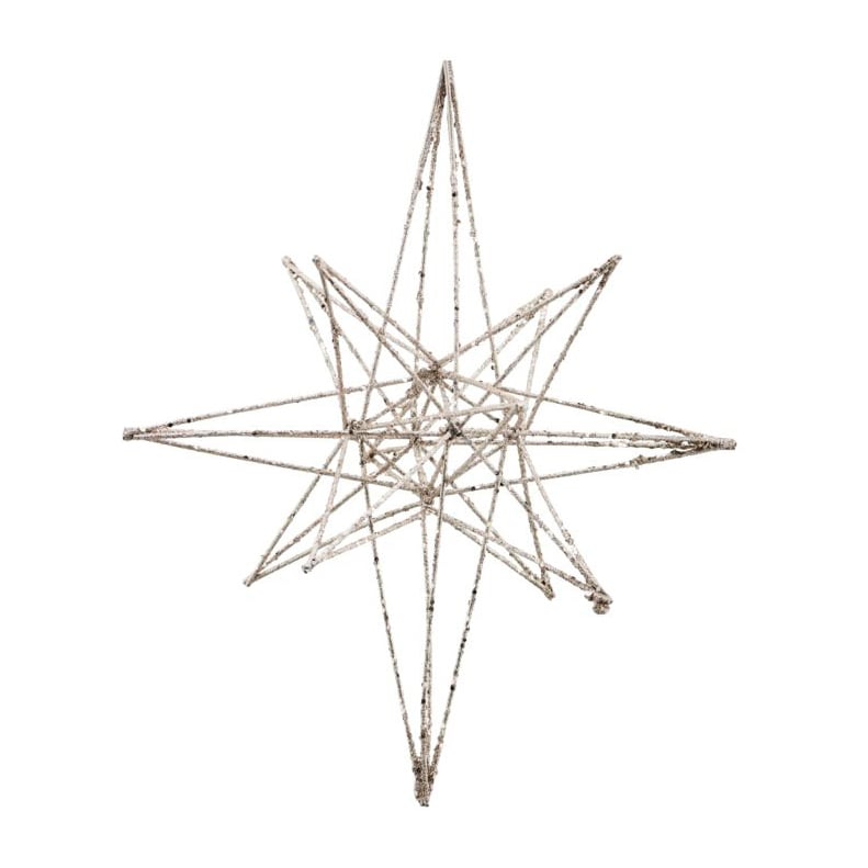 House Doctor Star juledekorasjon 21 x 35 cm Champagne