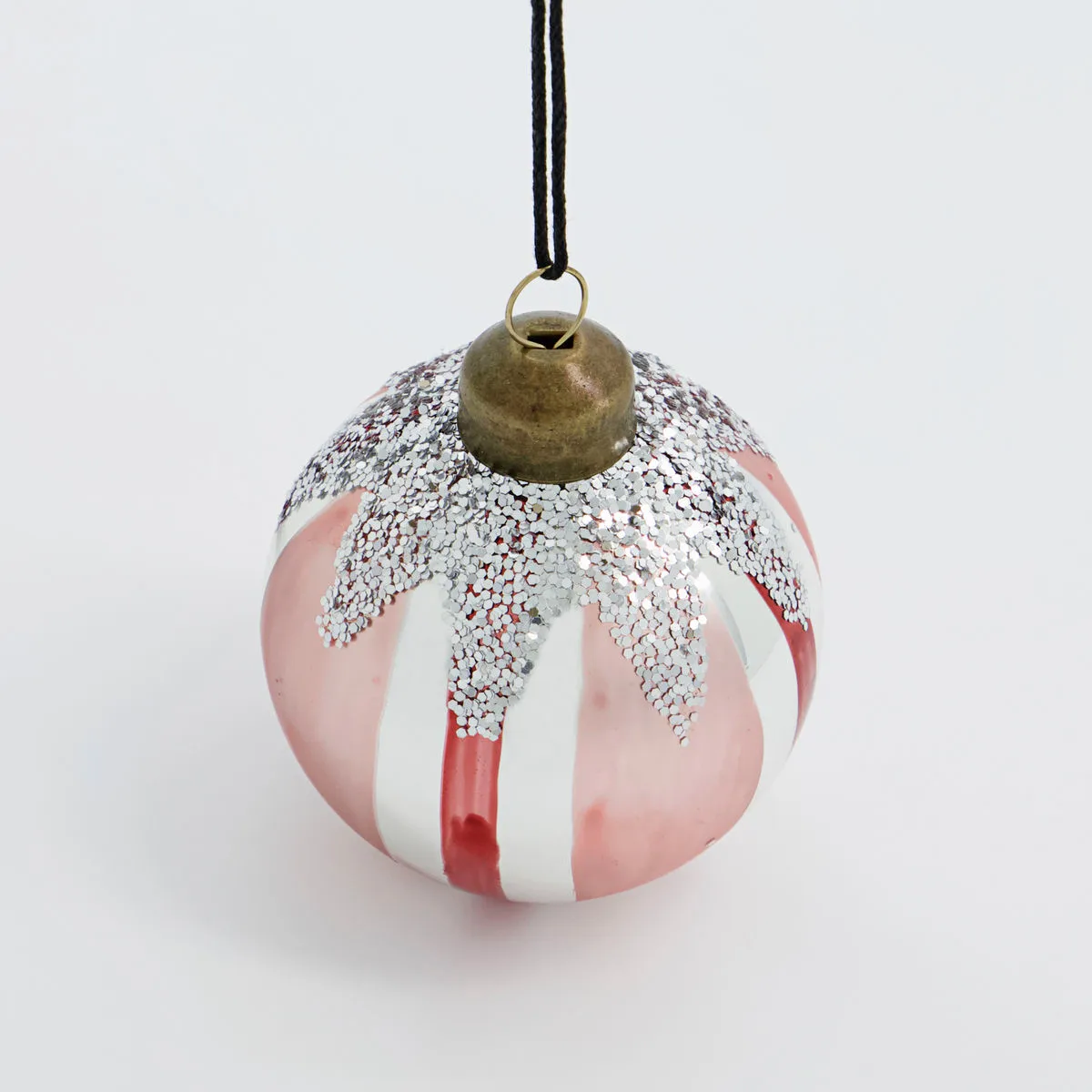 Star julekule Ø6 cm 4-pk, Rød House Doctor