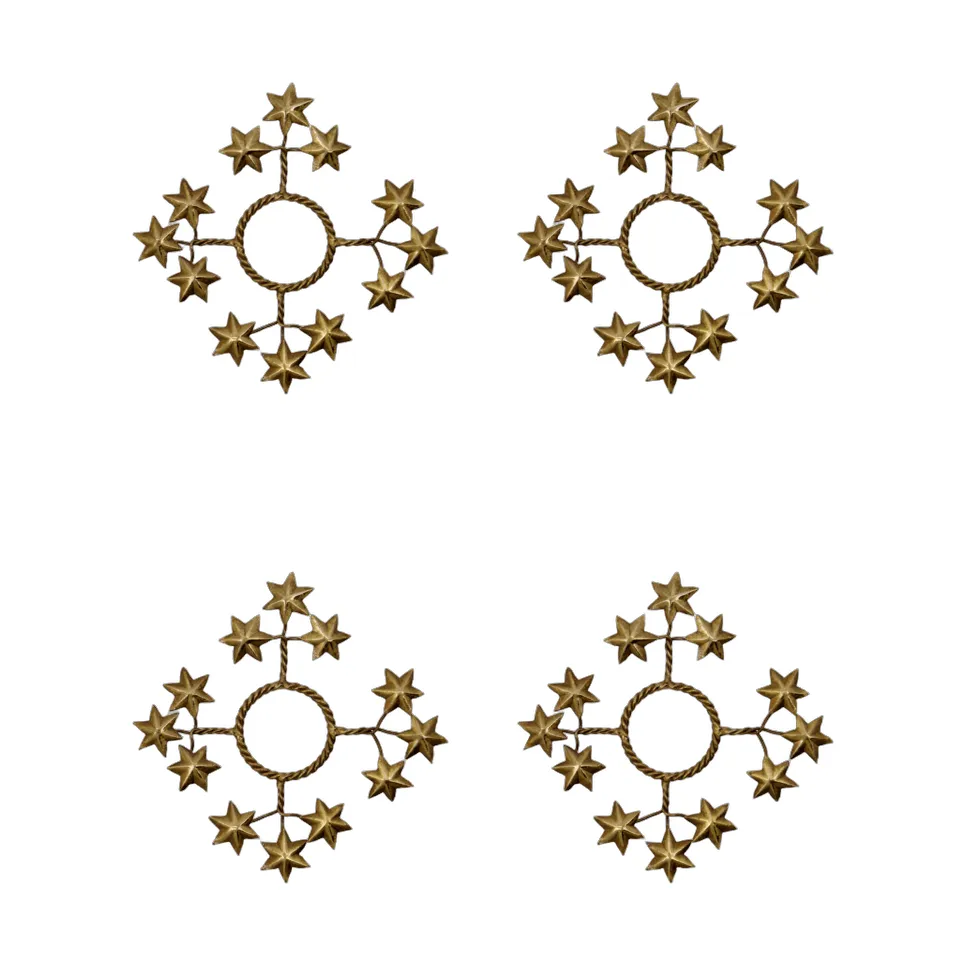 Star lysmansjett 4-pk, Gylden House Doctor