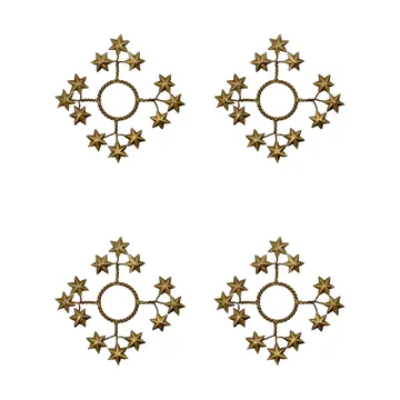 Star lysmansjett 4-pk - Gylden - House Doctor
