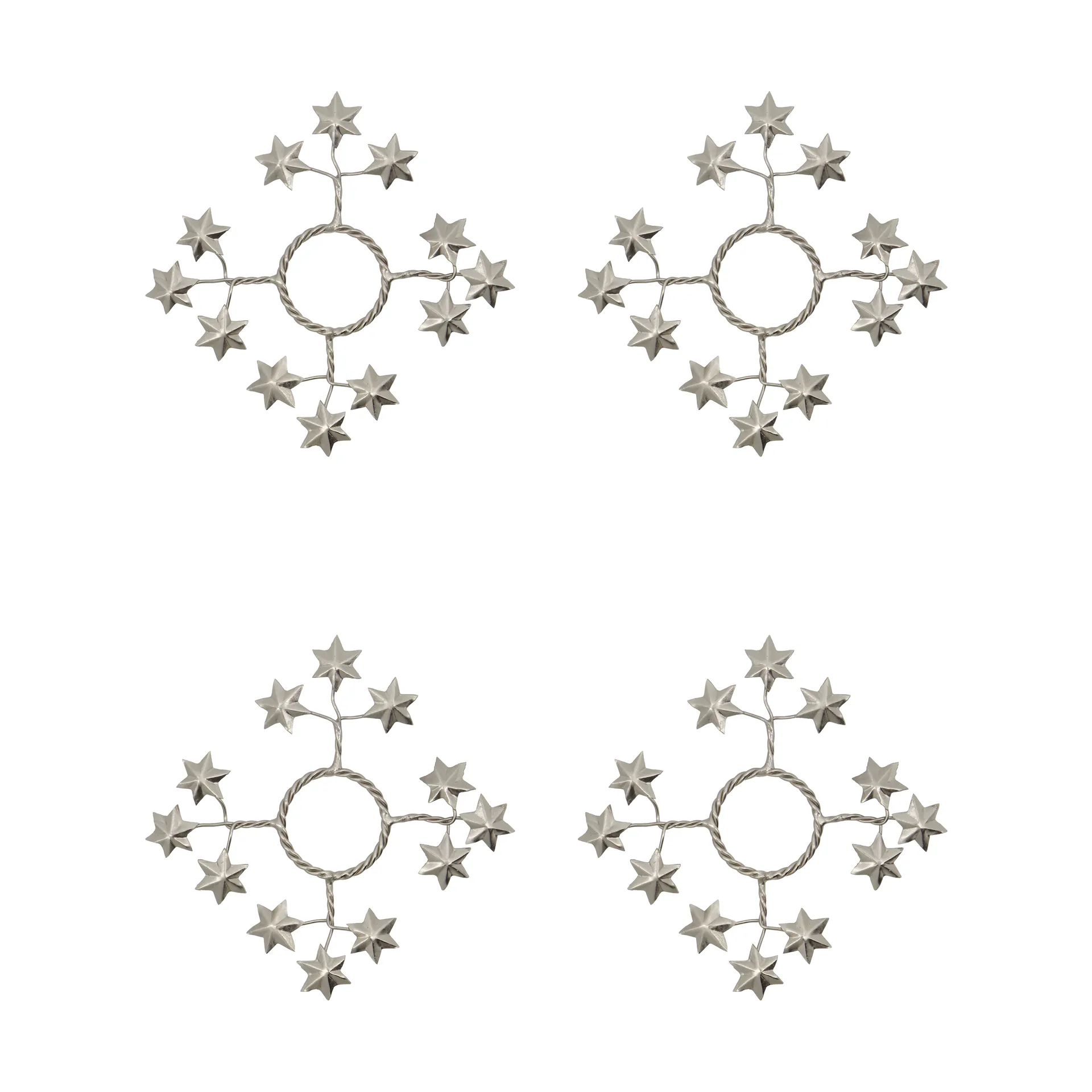 Star lysmansjett 4-pk, Sølv House Doctor