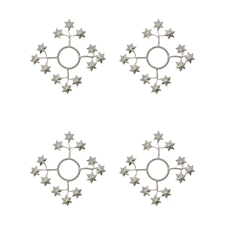 Star lysmansjett 4-pk - Sølv - House Doctor